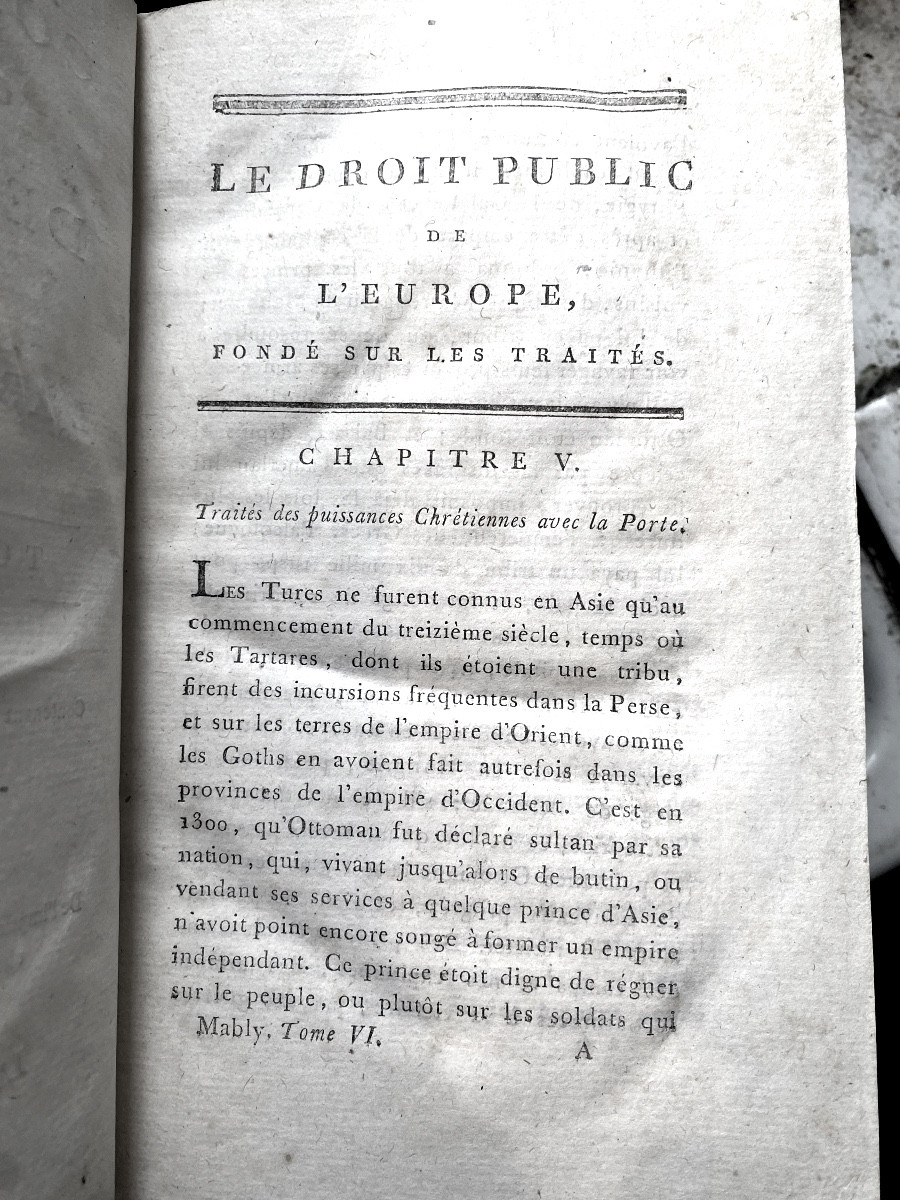   Collection Complète Des Oeuvres De l'Abbé De Mably 14 Vol. In 8 An III De La République  1794-photo-8