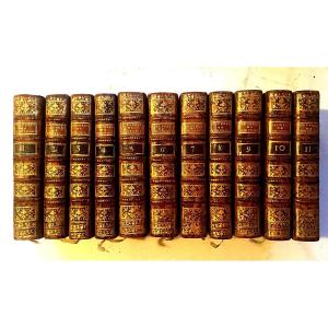 Très Belle Série En 11 Volumes  Illustrées Des" Oeuvres De Monsieur De Fontenelle" , Paris 1767