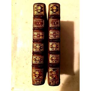 "paradise Lost" By Milton, In Two Beautiful Volumes In12, Translated From English, In Paris 1757