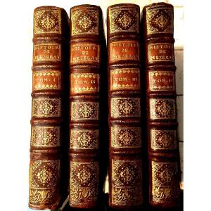 4 Fine Vol Gds In 4, New Condition, Mézeray, "chronological Summary Of The History Of France" 1740
