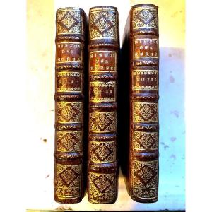 Very Beautiful Complete Copy In 3volumes In 12 Of The History Of Heresies From 1712 By M. Hermant
