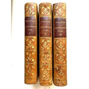  Rare: 3 Volumes In 12.new Condition By Barbou "c.cornelii Taciti Quae Exstant Opéra; Paris 1793