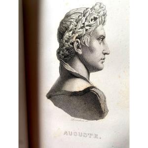 "life Of Illustrious Men By Plutaque", Translated By Ricard Illustrated With Engraved Busts 1840