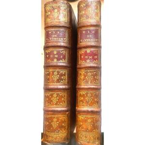 In Two Beautiful Volumes In 4: "the Life Of S. Vincent De Paul" In Nancy 1748 