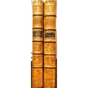 En  Deux Beaux Volumes In 8 En Veau Blond Glacé "histoire Des Révolutions De Suède" Par Vertot.