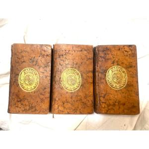 3 Volumes Aux Armes "tablettes Historiques Et Anecdotes Des Rois De France ",depuis Pharamond..