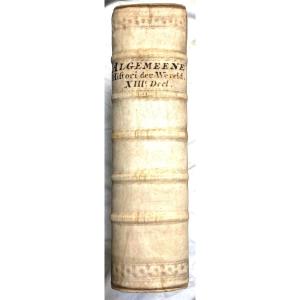 Beautiful Cold-struck Dutch Vellum "kornelis Westerbaen" General Roman History 1747, Fig.