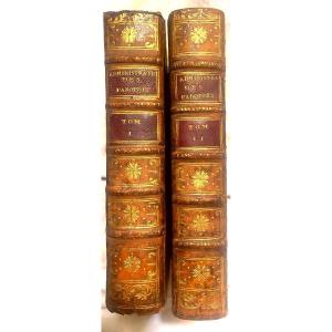 Beautiful Copy: In 2 Vol. In 12, From 1786: "treatise On The Temporary Administration Of Parishes"