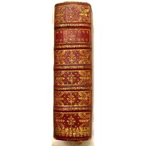 Historical Jewel: A 1648 Decorated Red Morocco Volume “the Memoirs Of Phil. De Commines”