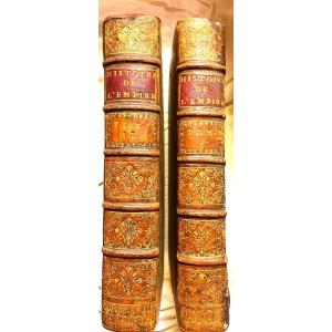 2 Beaux Vol.  In4 , Amsterdam, 1733 " Histoire De l'Empire" Par Mr. Heiss , Enrichie De Figures