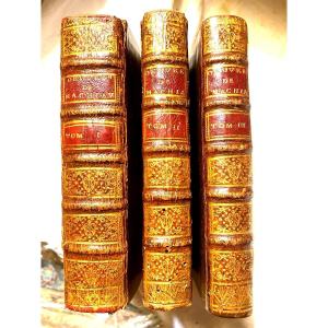 Works Of Machiavelli, Famous Edition Published In The Hague 3 Volumes In 12 1730 Illustrated Work