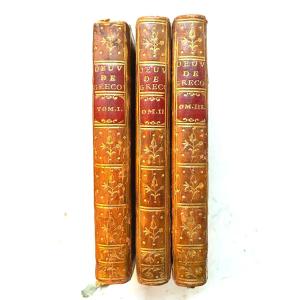 Exemplaire En 3 Vol In 18 :"Oeuvres Choisies De Grécourt", Genève 1777 ( Cazin Paris )