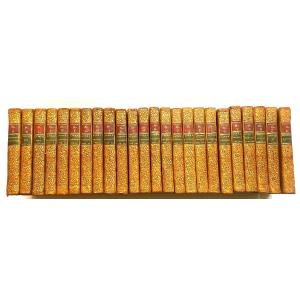 Bibliothèque Historique A l'Usage Des Dames, 24 Beaux Volumes In 8 Château des Ormes d'Argenson