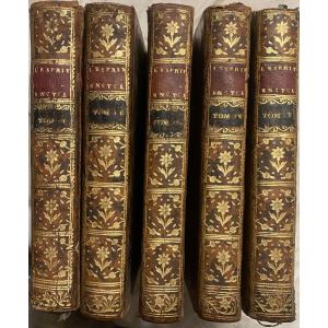  Series: "the Spirit Of The Encyclopedia", Or Selection Of Articles, 5 Volumes In 12. Geneva 1771