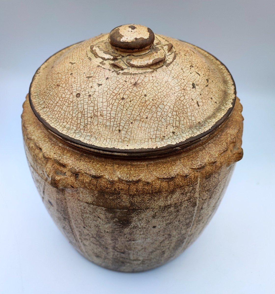 Vietnam - Tan-hoa Jar In Enameled Stoneware From The Ly Dynasty Period-photo-2