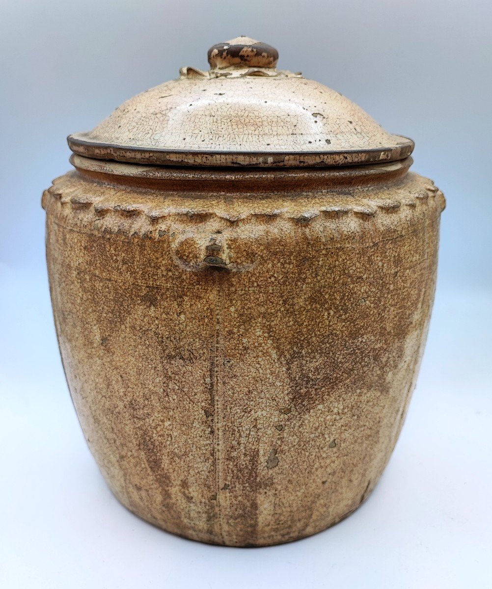 Vietnam - Tan-hoa Jar In Enameled Stoneware From The Ly Dynasty Period