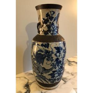 Nankin Vase With Blue Decor