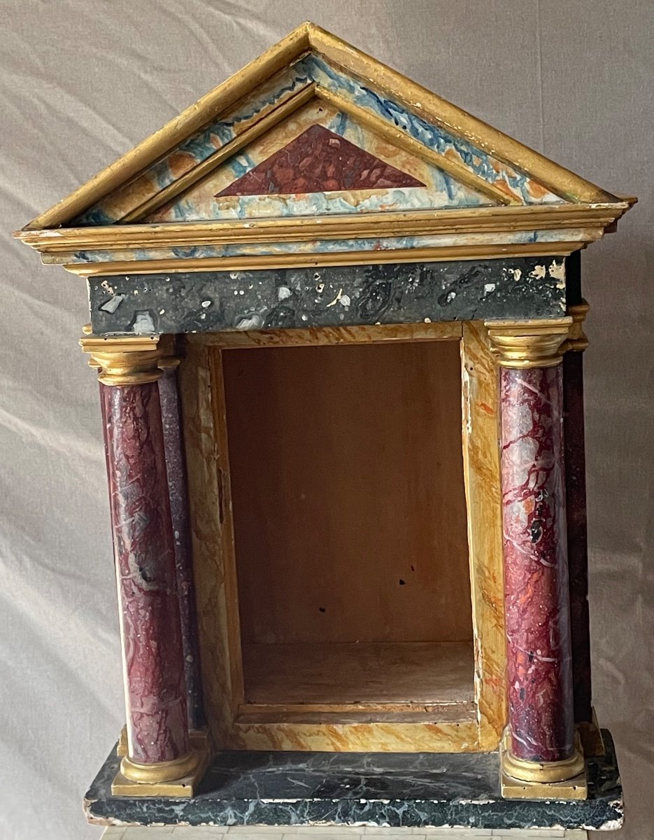 18th Century Painted Architectural Model