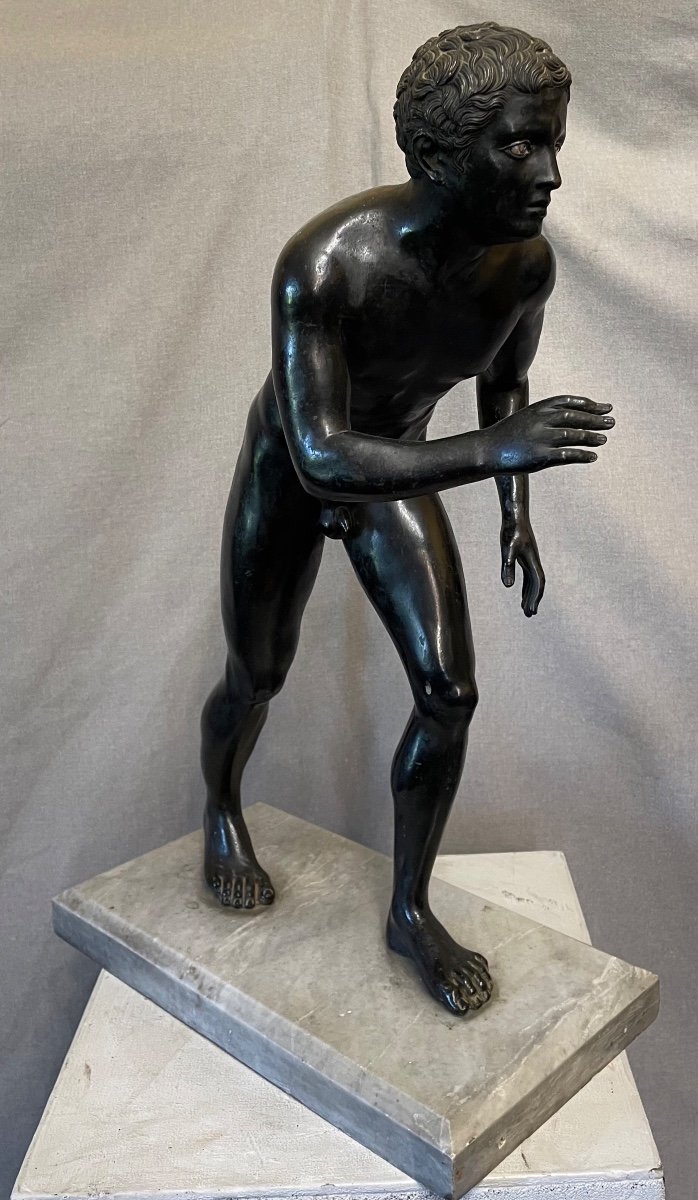 Bronze Sculpture Runner 19th Century-photo-2