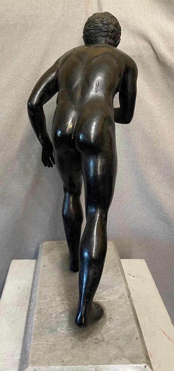 Bronze Sculpture Runner 19th Century-photo-4