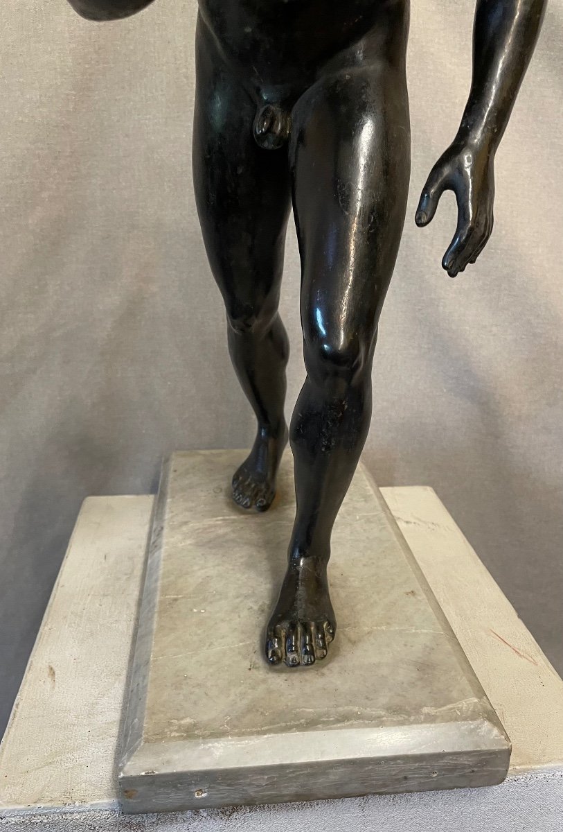 Bronze Sculpture Runner 19th Century-photo-2