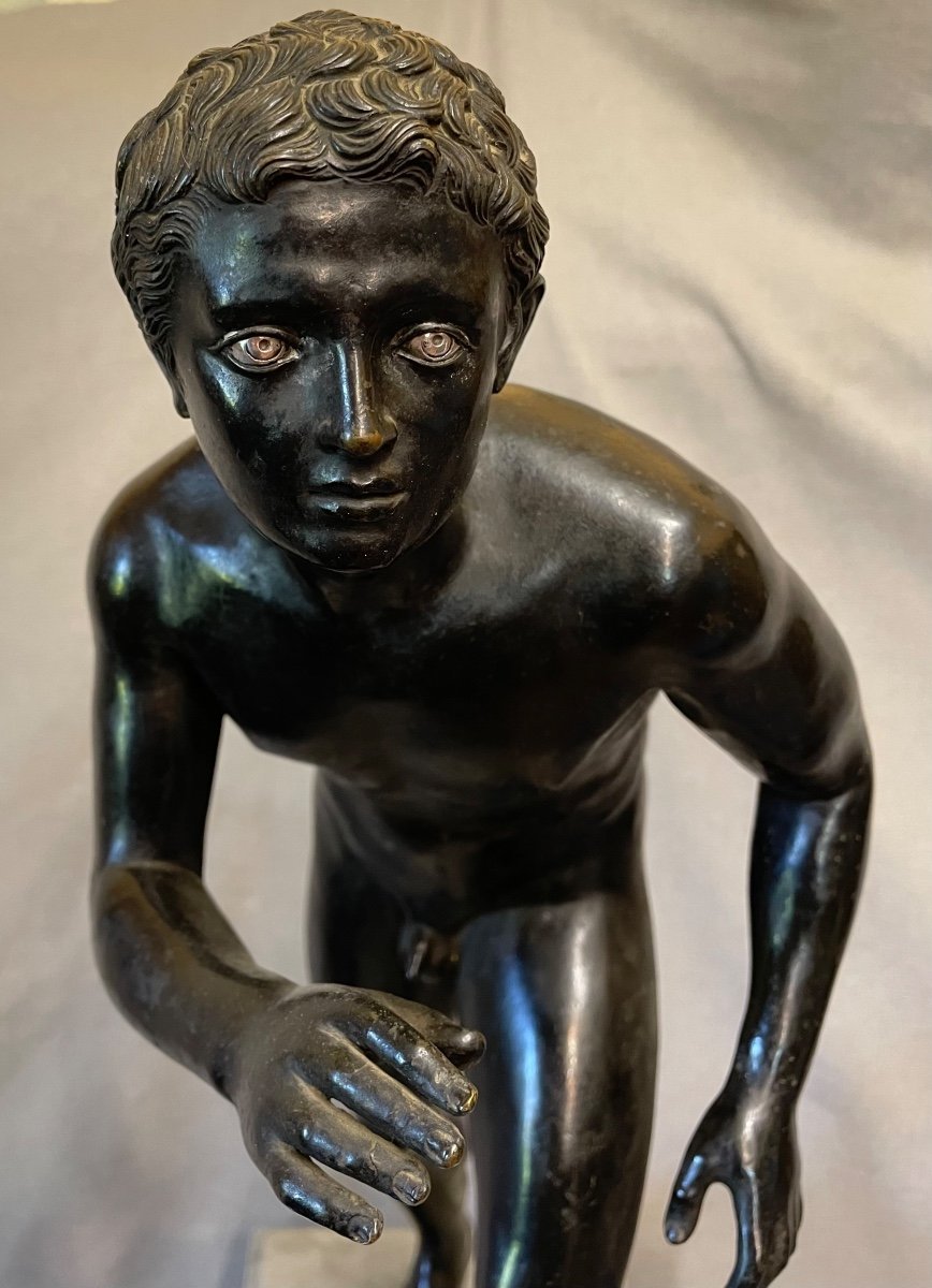 Bronze Sculpture Runner 19th Century-photo-3