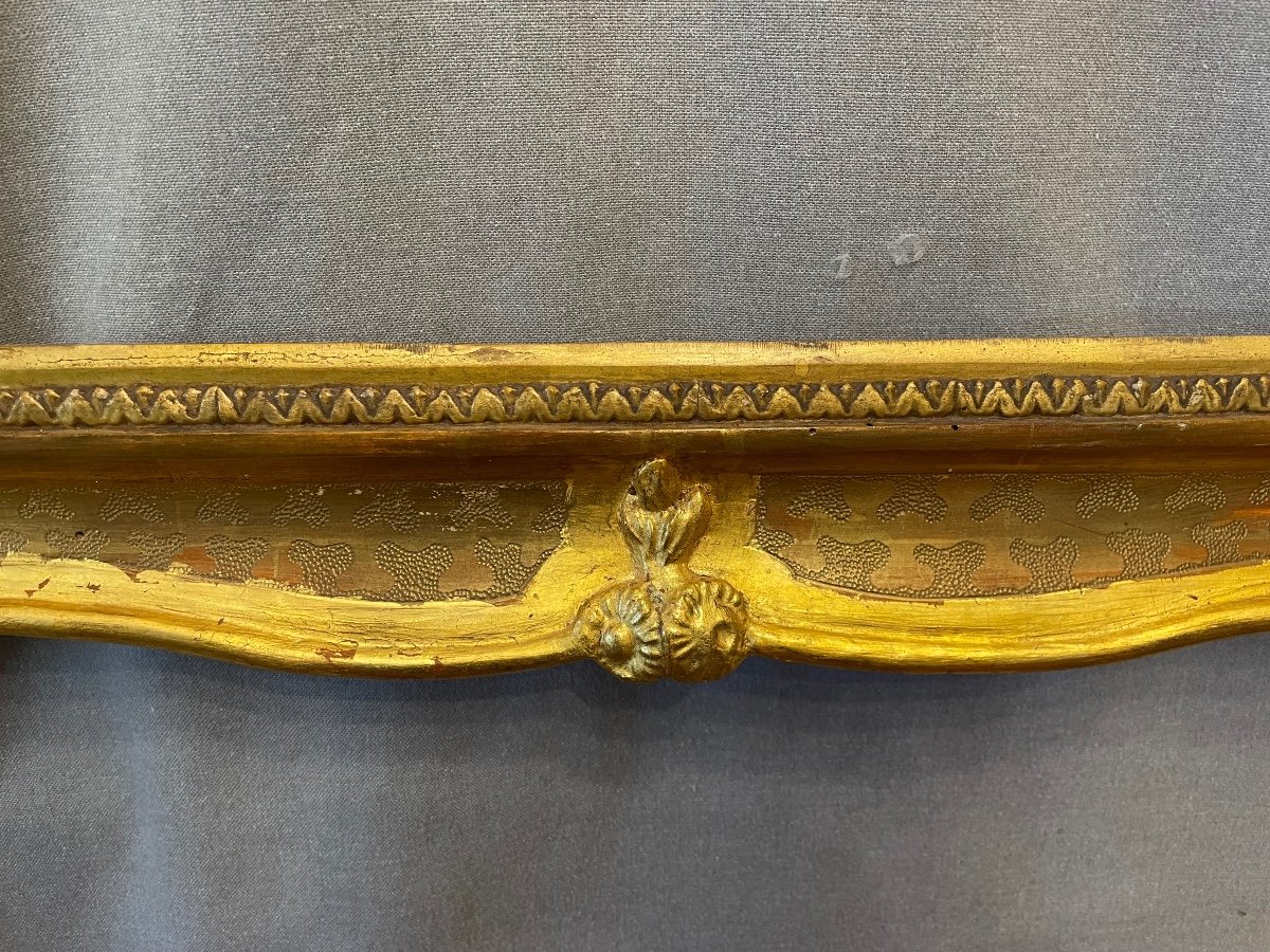 Gilded Frame And Stamped 19th Century-photo-4