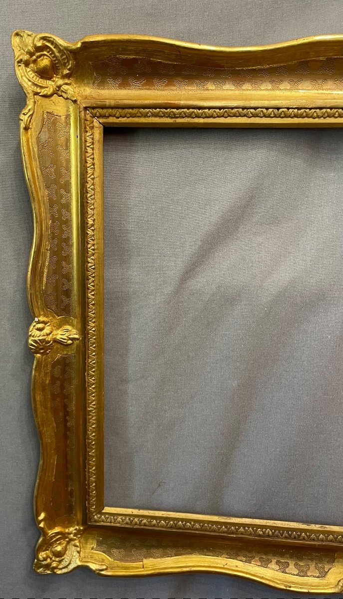 Gilded Frame And Stamped 19th Century-photo-5