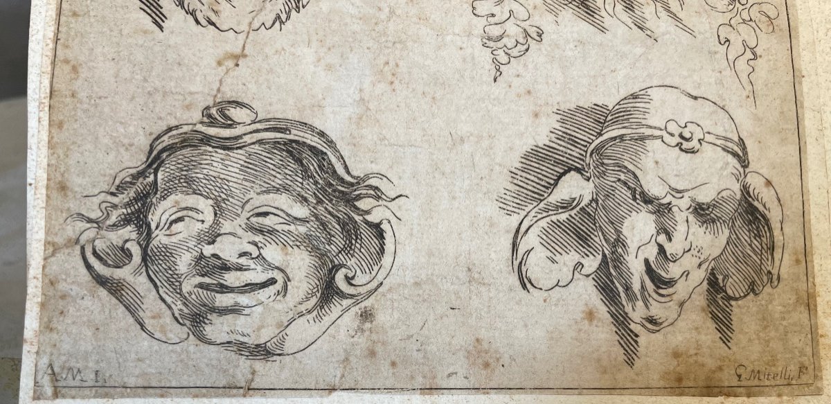 Pair Of Engravings By Mitelli Giuseppe Maria 1634/1718-photo-2