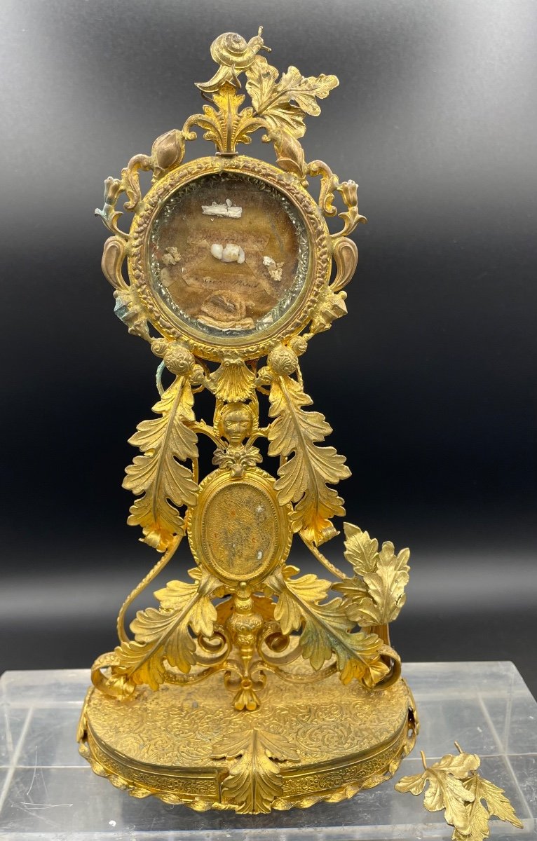 19th Century Gold Leaf Relic Holder