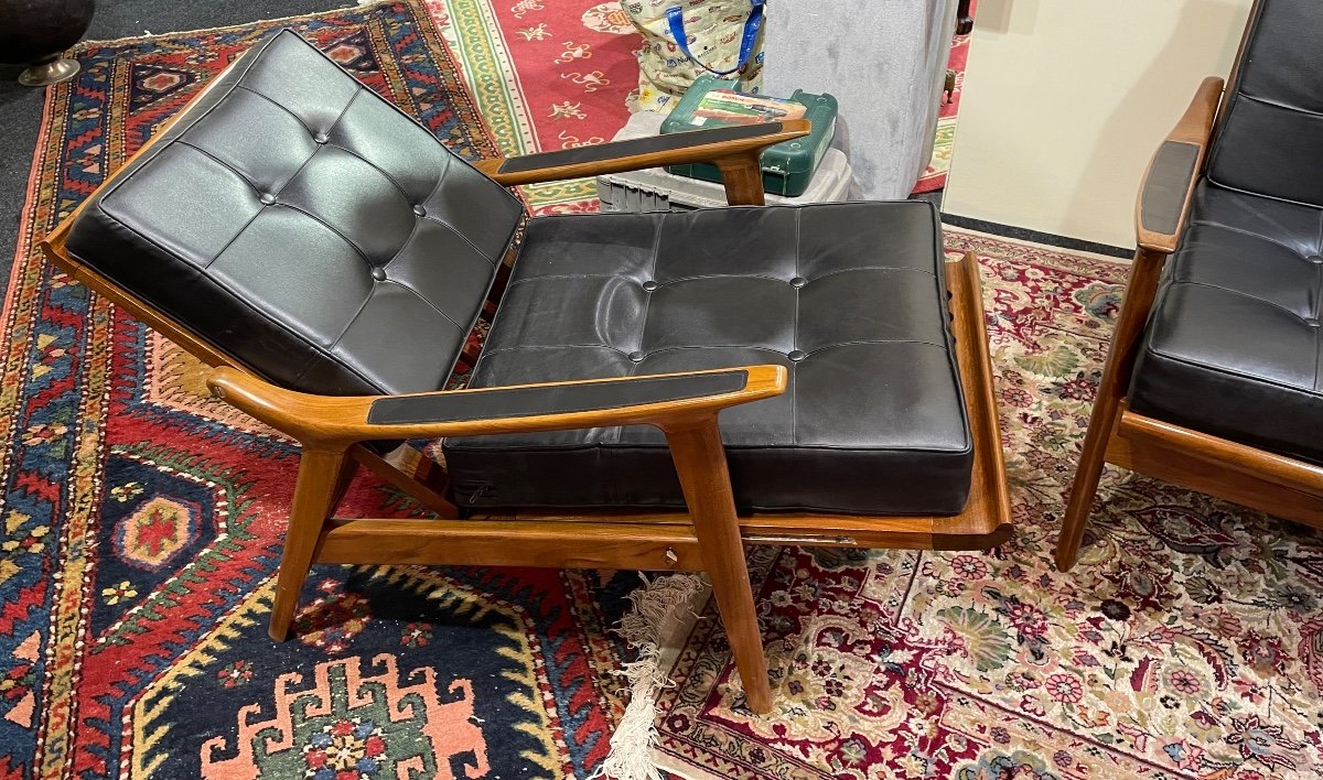 Pair Of 20th Century Danish Armchairs-photo-1