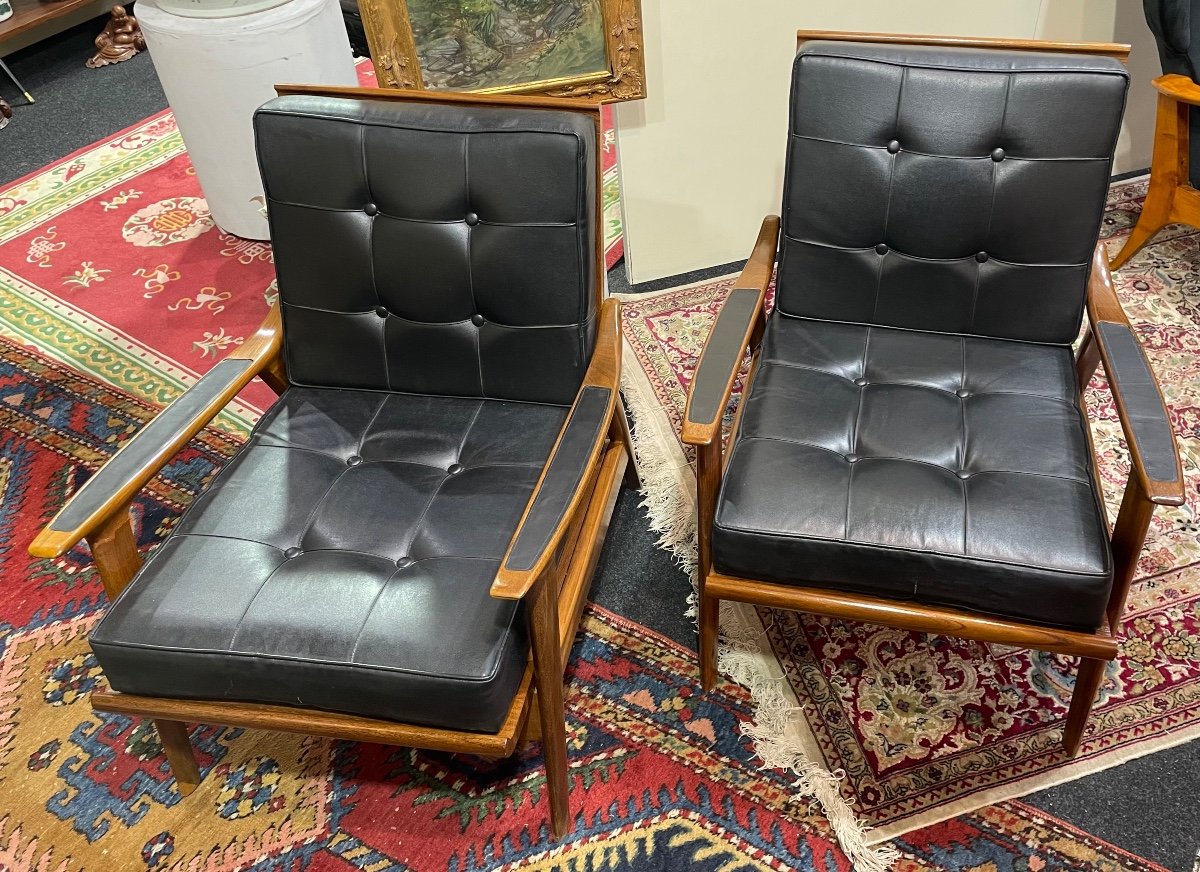 Pair Of 20th Century Danish Armchairs-photo-6