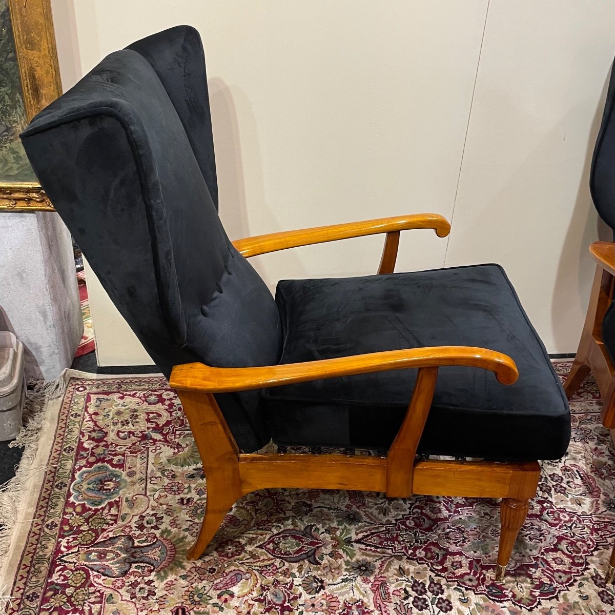 Pair Of Camea Model Armchairs From The 1950s-photo-2