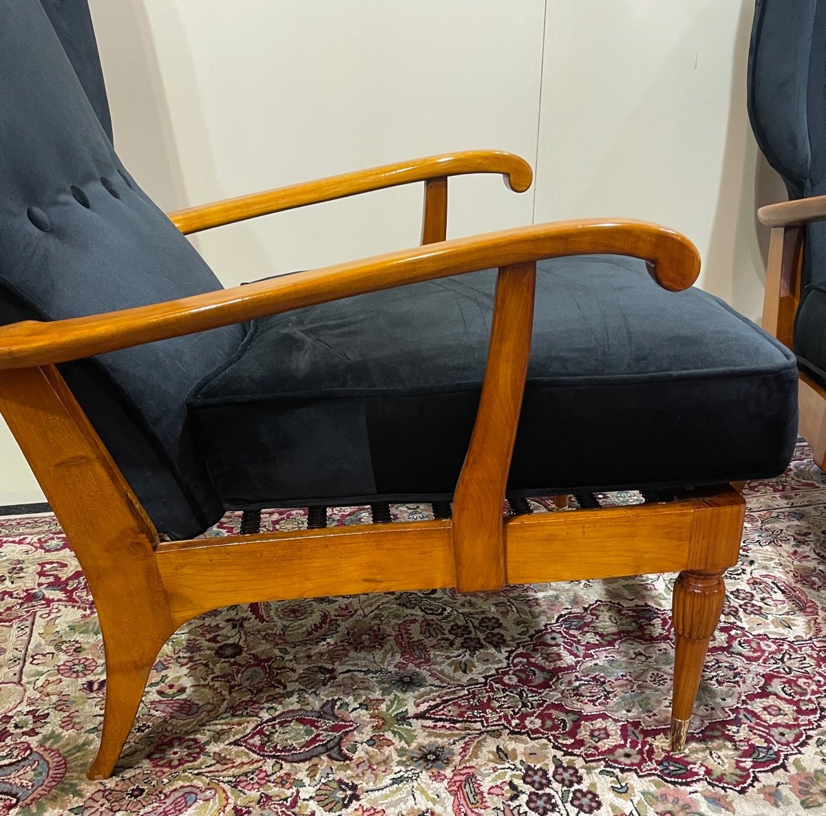 Pair Of Camea Model Armchairs From The 1950s-photo-3