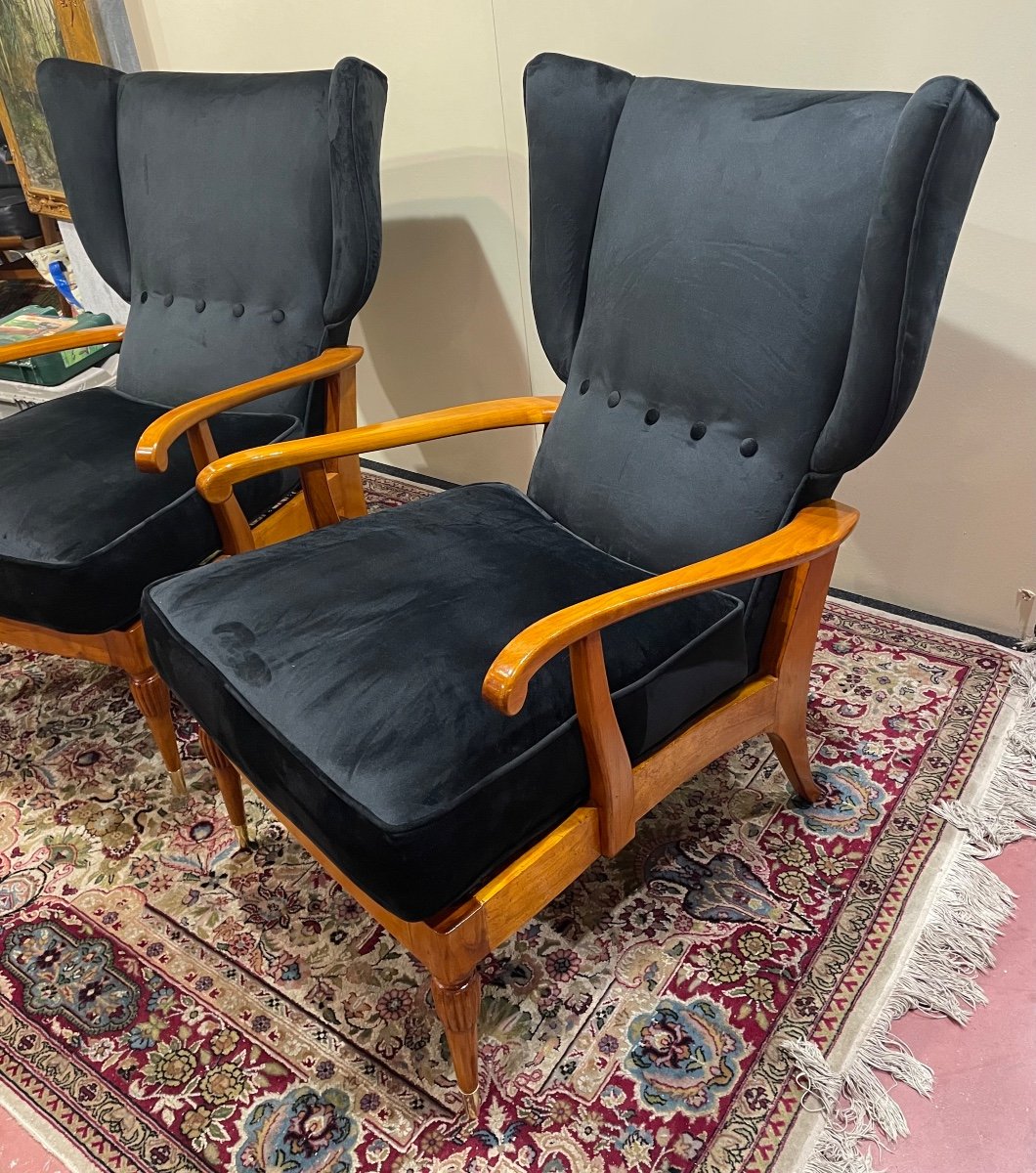 Pair Of Camea Model Armchairs From The 1950s-photo-7