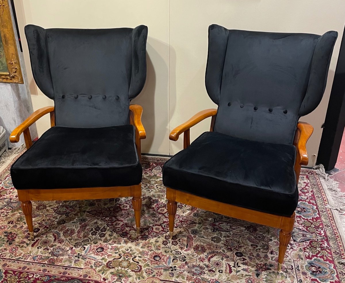 Pair Of Camea Model Armchairs From The 1950s