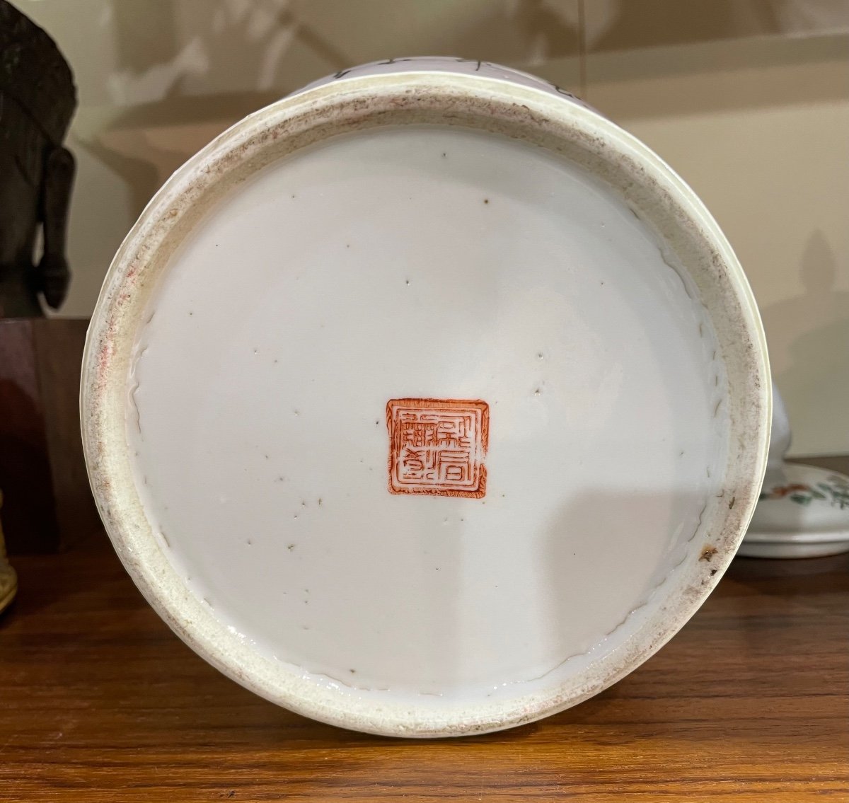 Paire De Potiches En Porcelaine Du 19ème Siècle Chine-photo-7