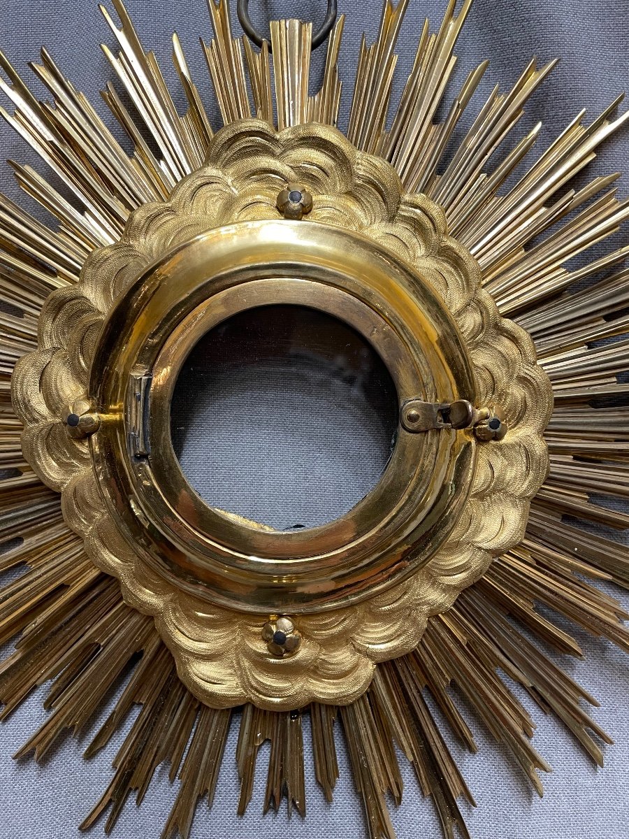 19th Century Mercury-gilded Bronze Monstrance-photo-2