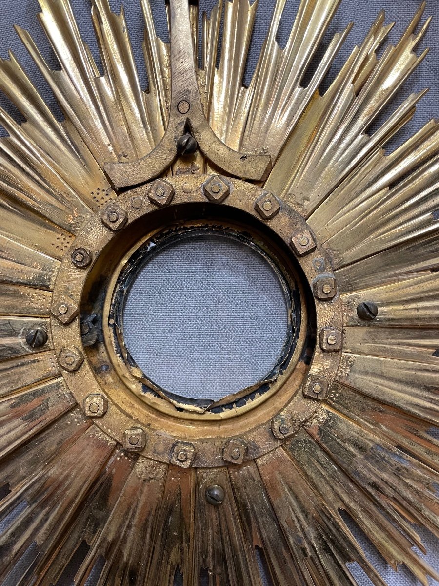 19th Century Mercury-gilded Bronze Monstrance-photo-2