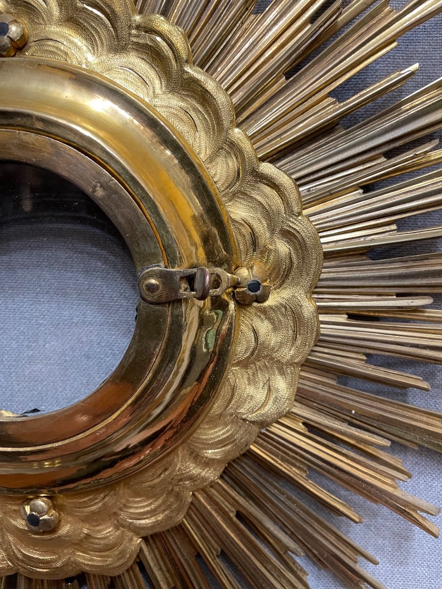 19th Century Mercury-gilded Bronze Monstrance-photo-5