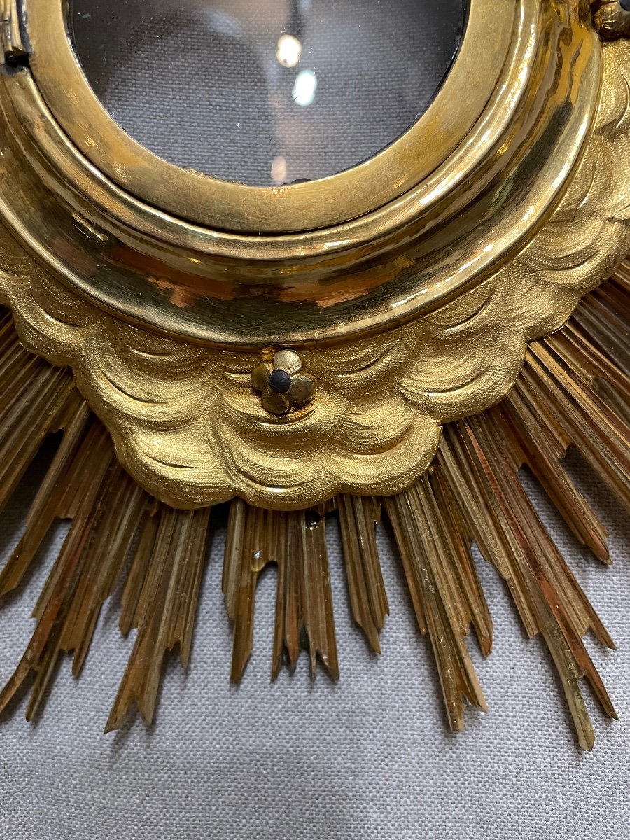 19th Century Mercury-gilded Bronze Monstrance-photo-6