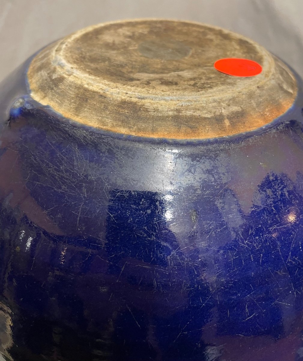 19th Century Chinese Blue Porcelain Bowl-photo-1