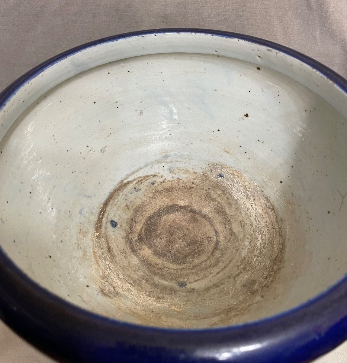 19th Century Chinese Blue Porcelain Bowl-photo-4