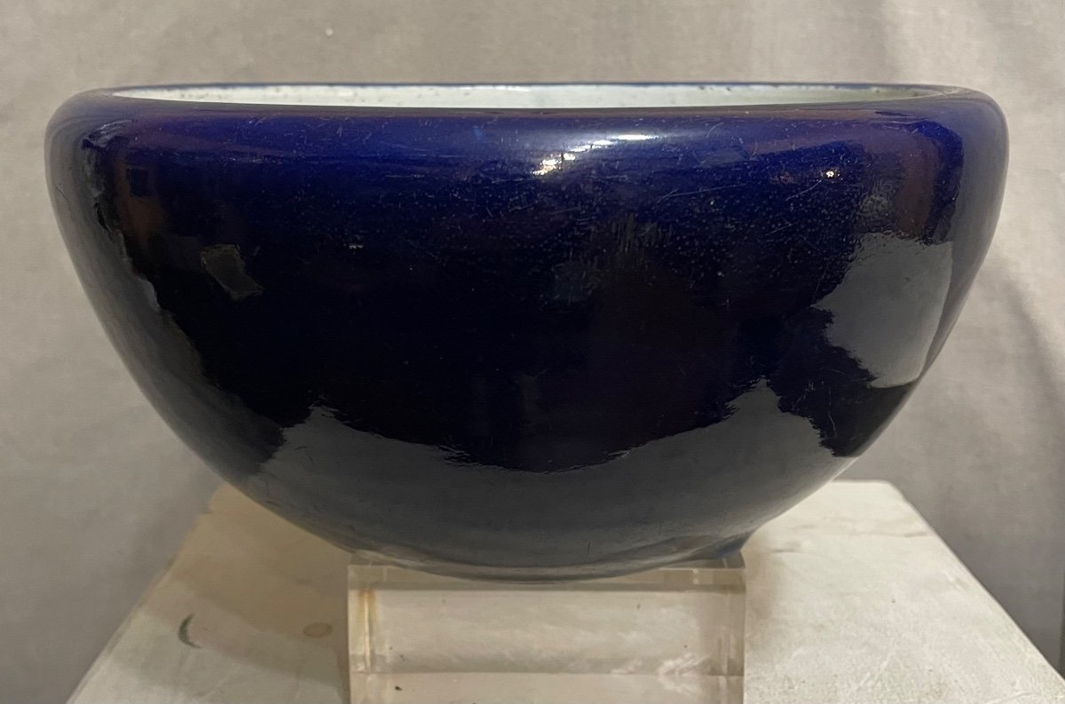 Bol En Porcelaine Bleue De Chine Du 19ème Siècle