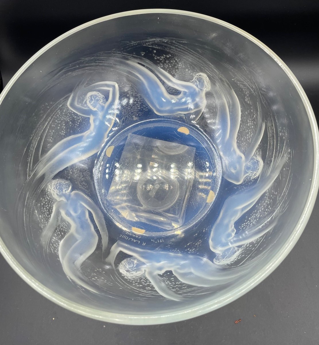 Coupe En Verre Opalescent De R.lalique XX Siècle -photo-3