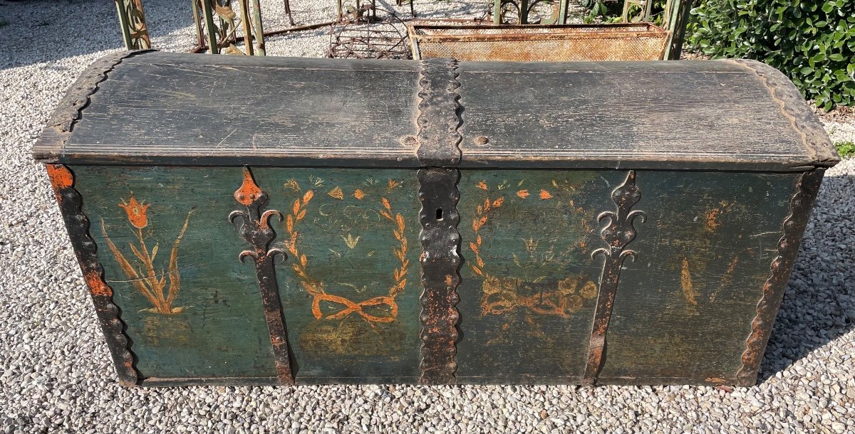 17th Century Flemish Painted Chest