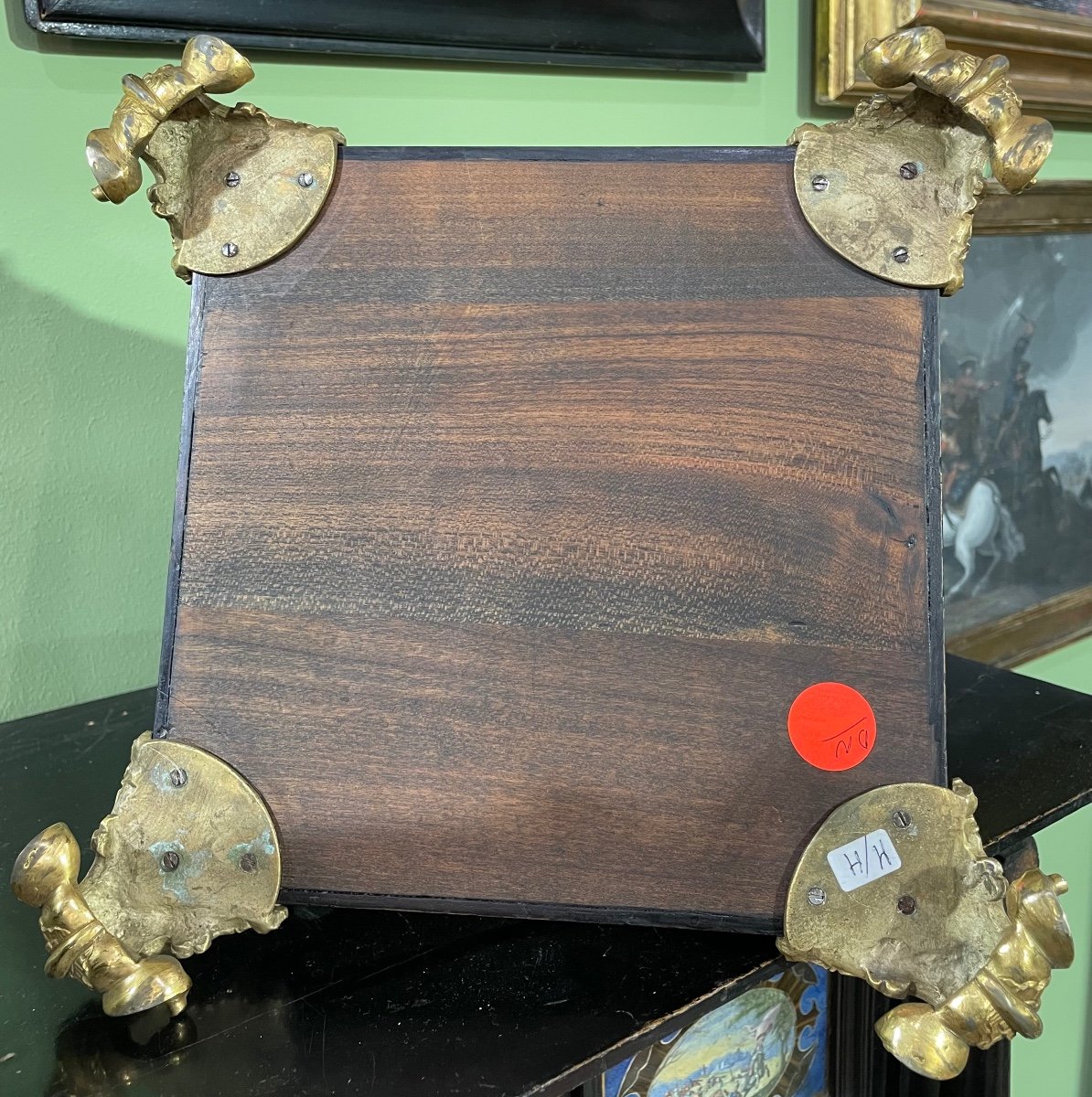 Pair Of Marble And Wood Pyramids, 20th Century-photo-8