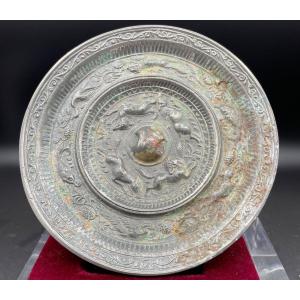 Miroir Chinois De La Période Tang Du 8ème Siècle