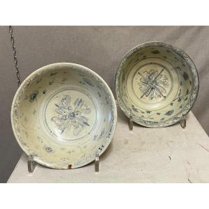 Paire De Bols En Porcelaine Chine Dynastie Ming