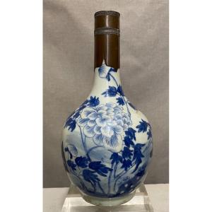 White And Blue Bottle China For Vietnam 18th Century